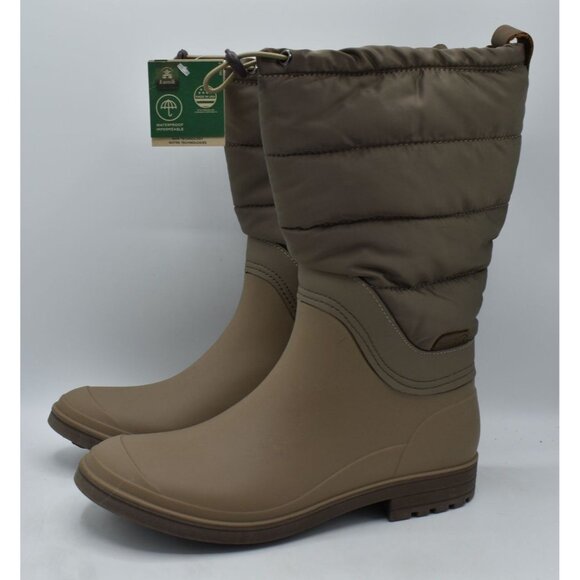 Kamik Womens Size 8 Abigail Puff Fossil Pull on Boots Shoes - Picture 2 of 15